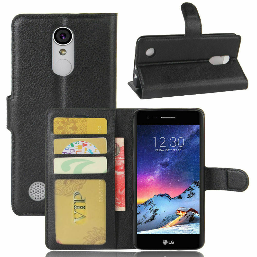 Étui portefeuille folio en cuir pour LG K4 2017 Étui portefeuille folio en cuir pour LG K4 2017